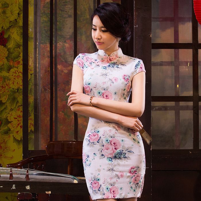 Floral cheongsam clearance