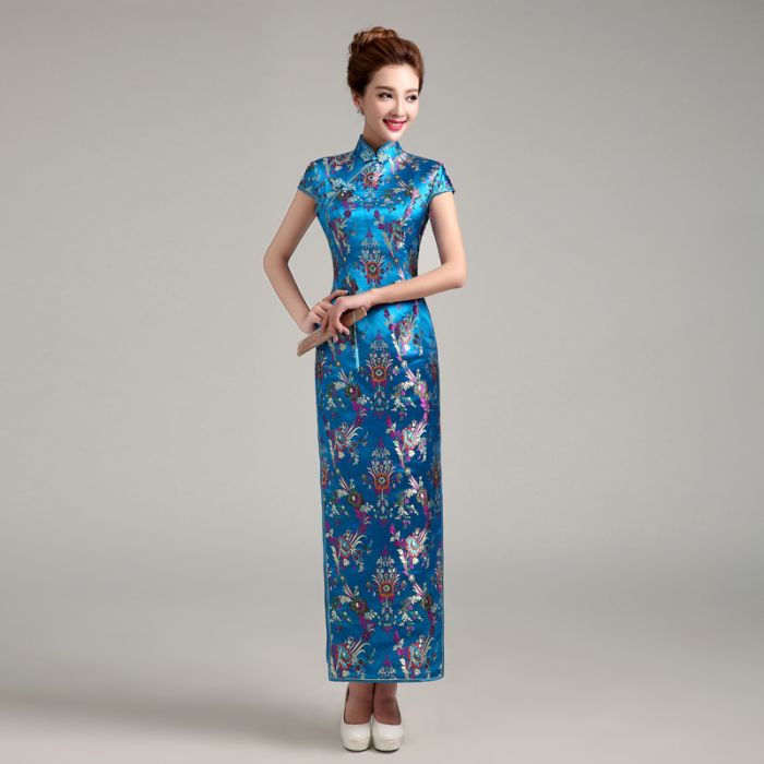 light blue qipao
