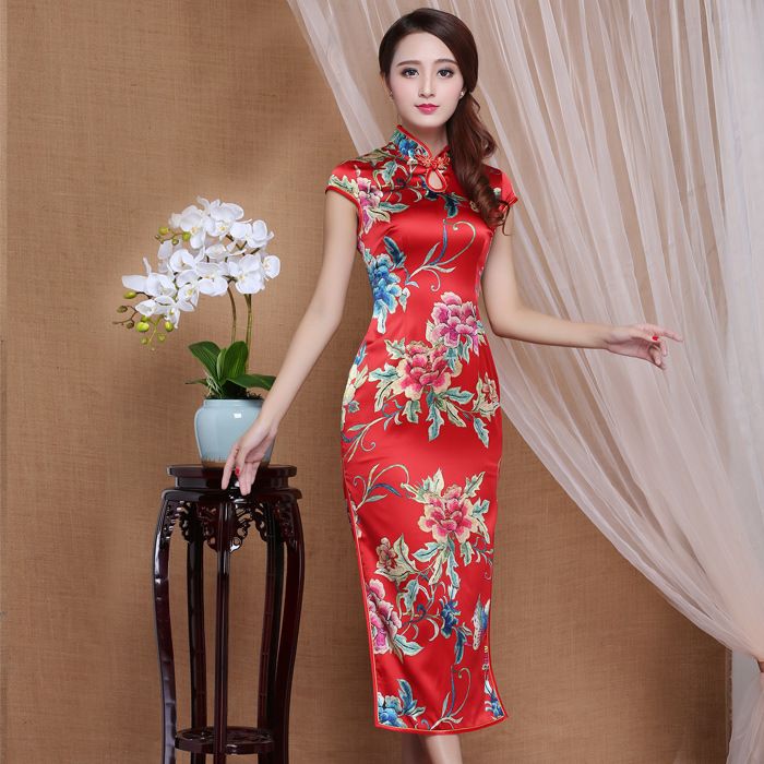 mandarin peony cheongsam