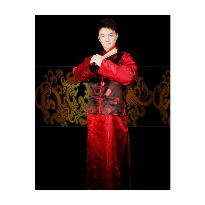 Traditional chinese wedding store dress for groom