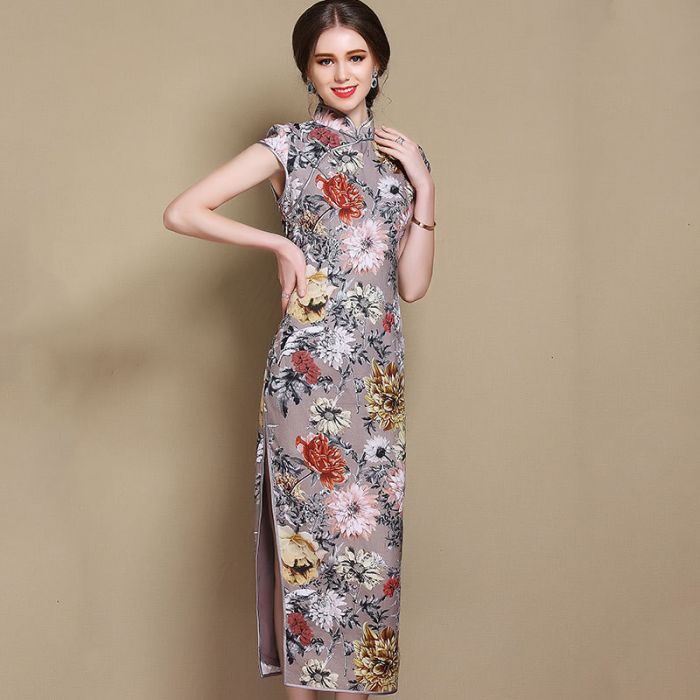 mandarin peony cheongsam